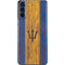 Barbados Flag Dark Wood Galaxy S21 Plus 5G Skin